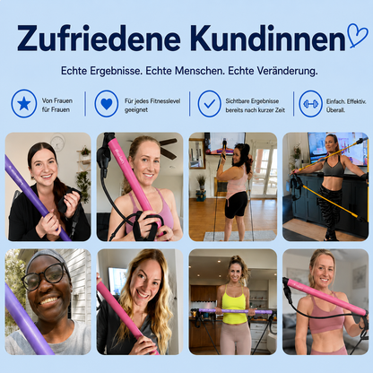 FitLuna Pilates-Stange +Gratis Trainingsplan