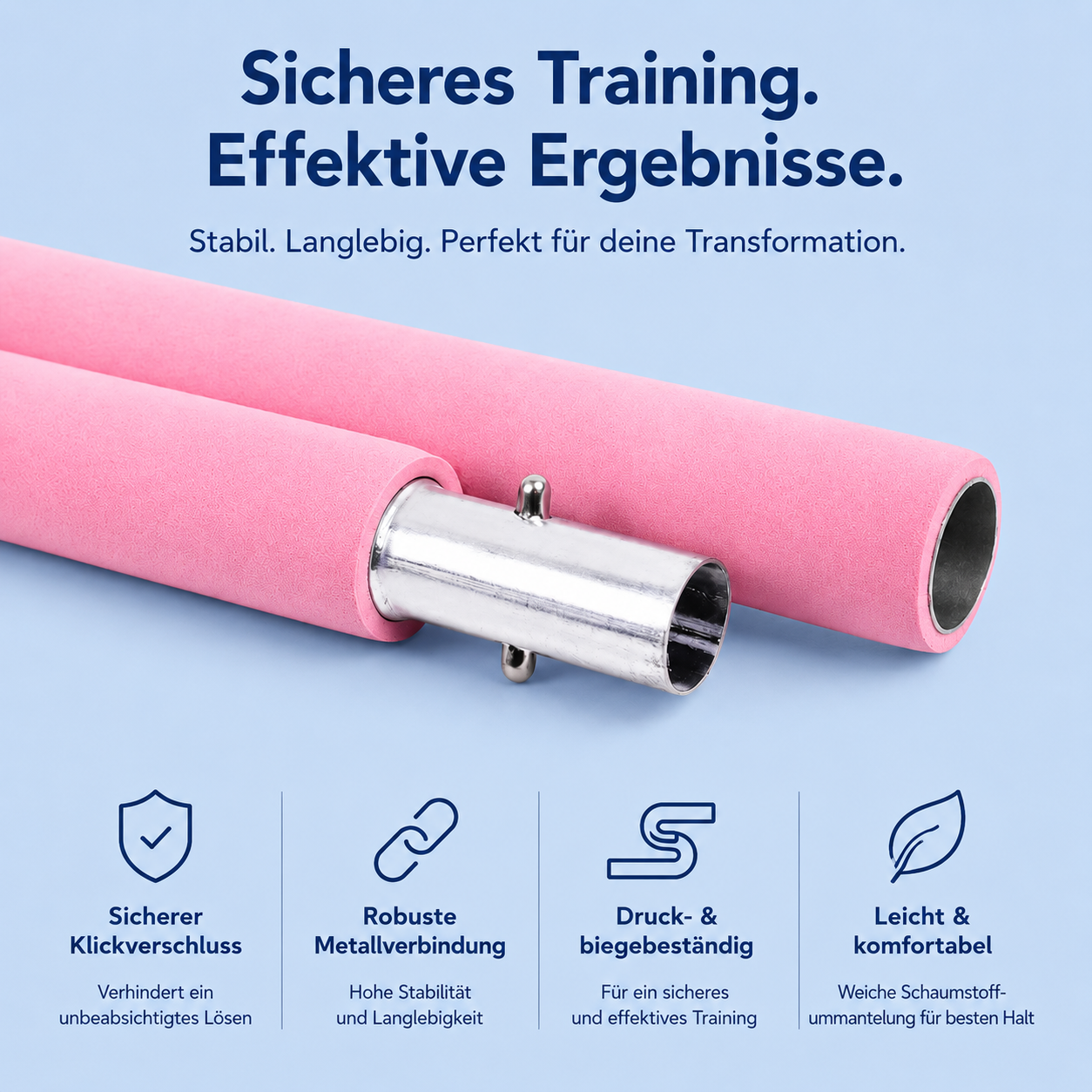 FitLuna Pilates-Stange +Gratis Trainingsplan