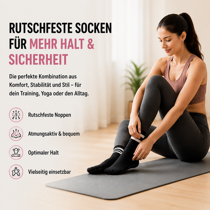 FitLuna Pilates-Socken – rutschfeste Yoga-Socken