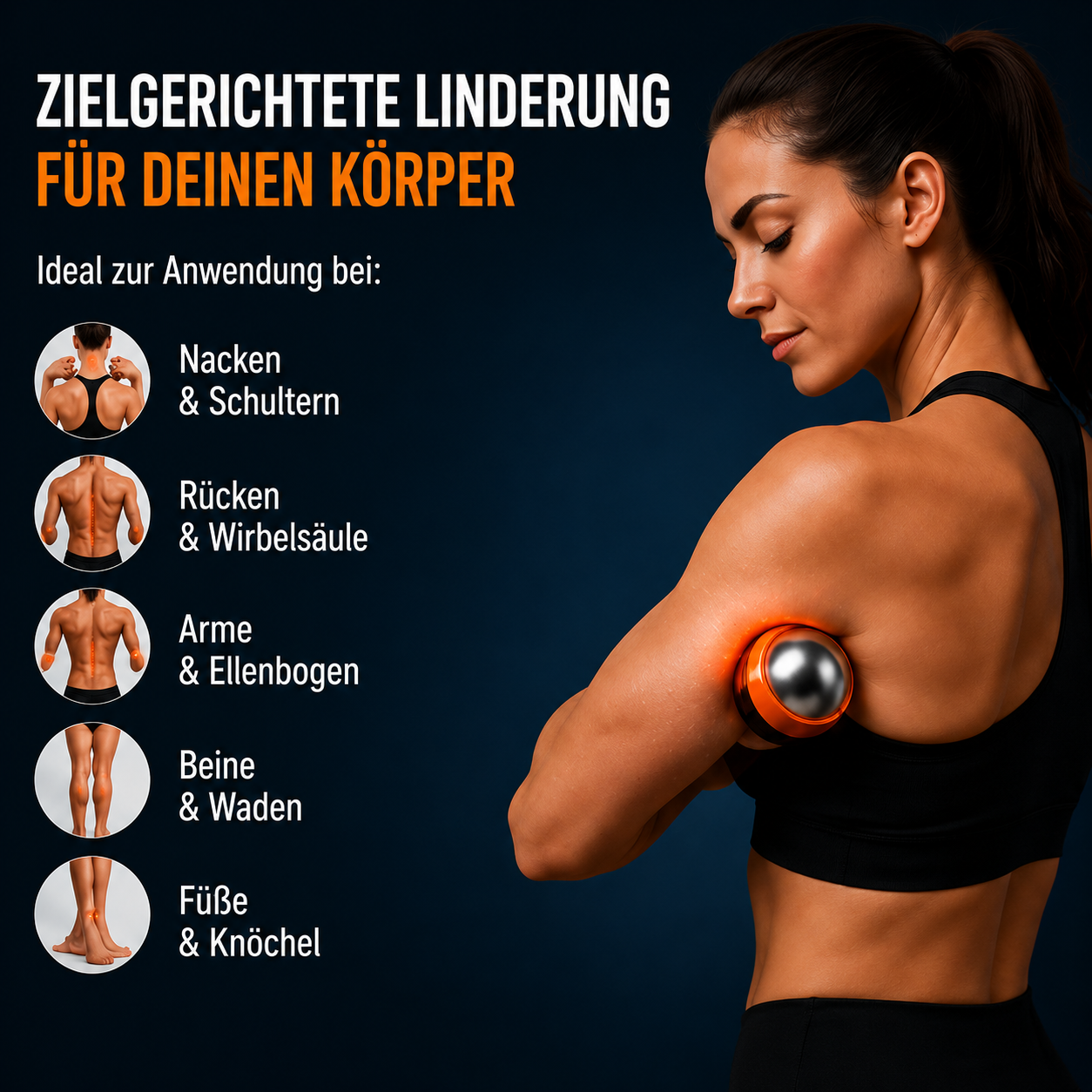 FitLuna Wärme-Kälte-Massageball, Ansicht 2