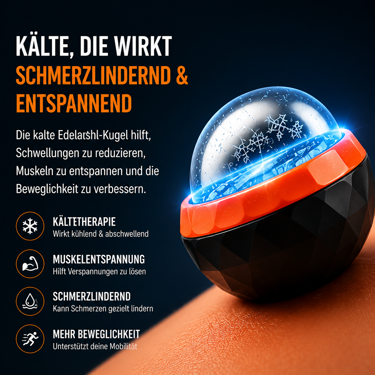 FitLuna Wärme-Kälte-Massageball, Ansicht 3