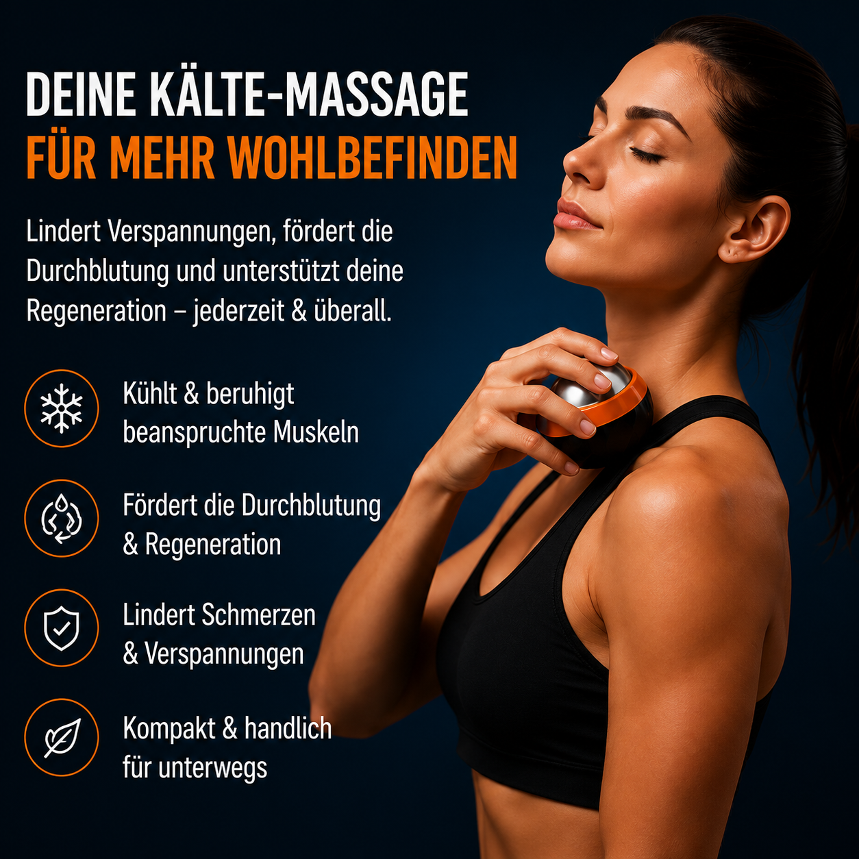 FitLuna Wärme-Kälte-Massageball, Ansicht 4