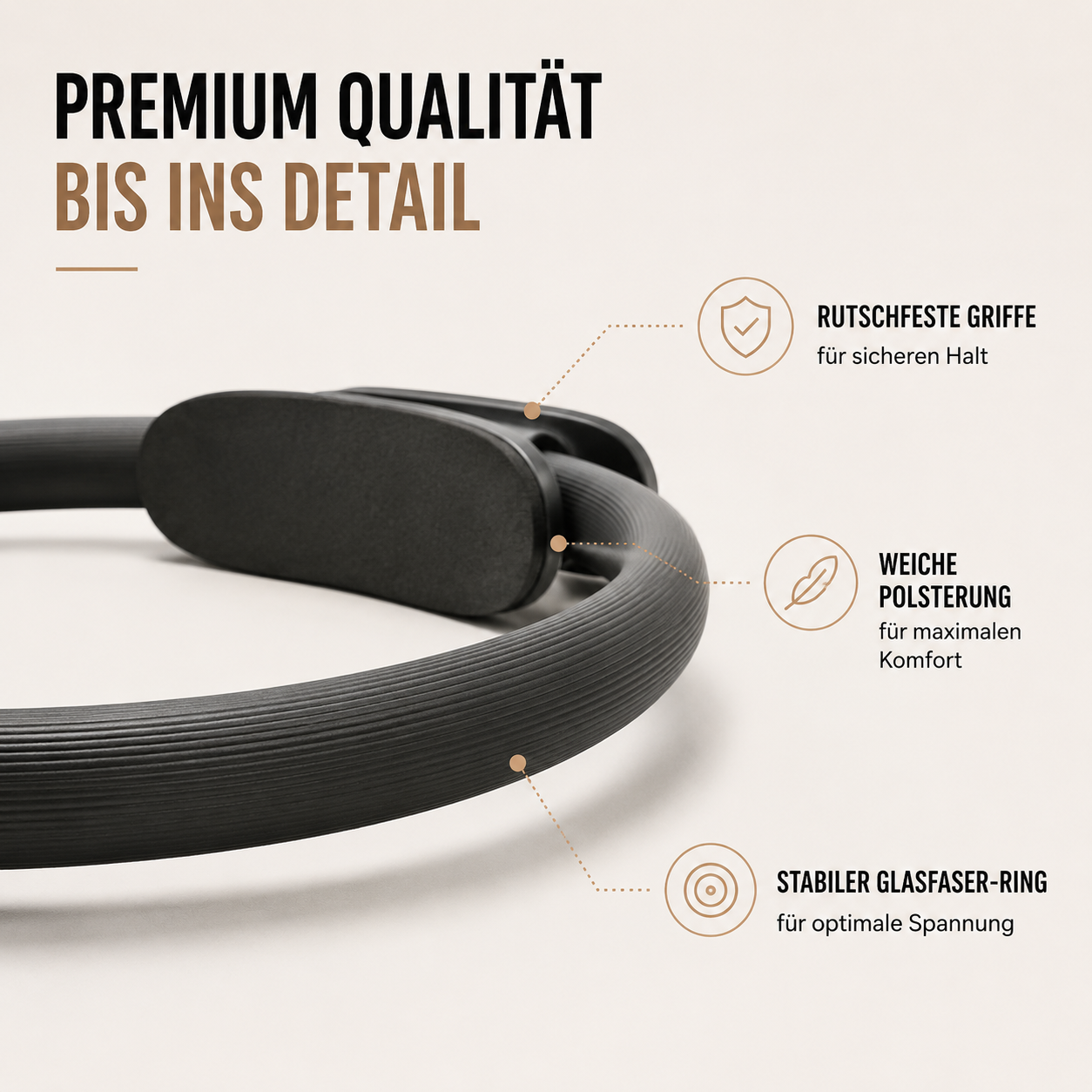 FitLuna Pilates-Ring in Blau, Ansicht 3