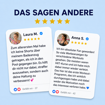 FitLuna Pilates-Stange +Gratis Trainingsplan