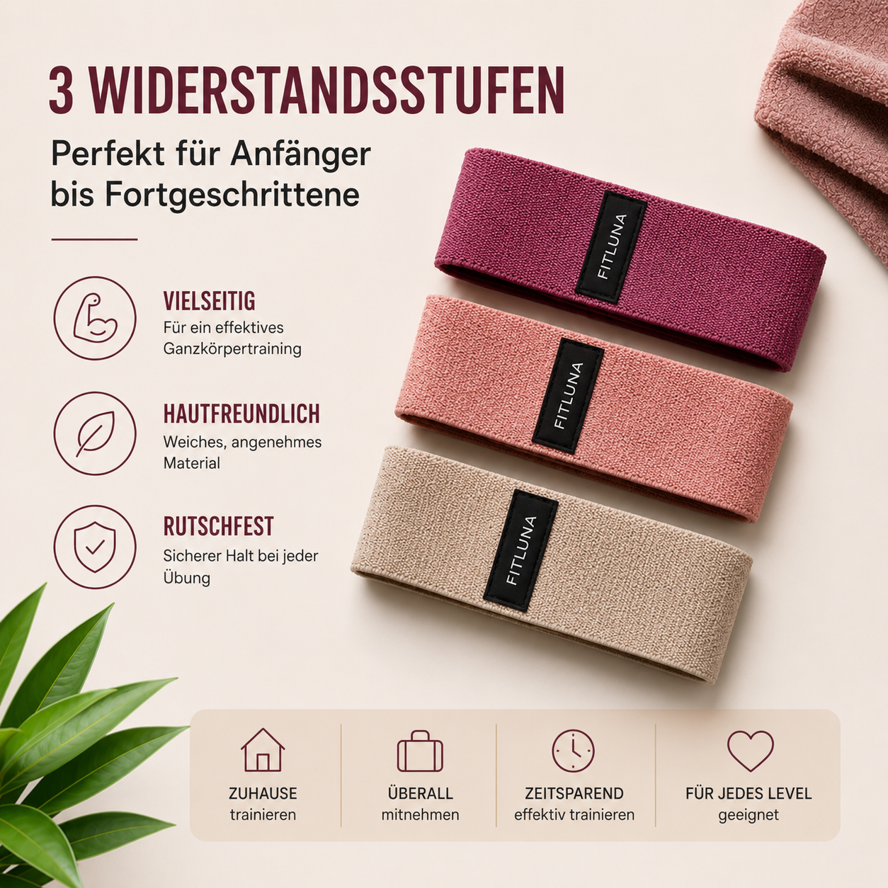 FitLuna Dehnungsbänder, Ansicht 2