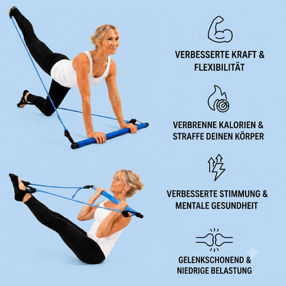 FitLuna Pilates-Stange +Gratis Trainingsplan