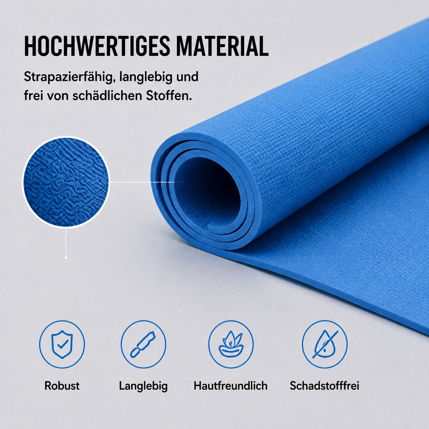 FitLuna Pilates-Matte Materialdetail